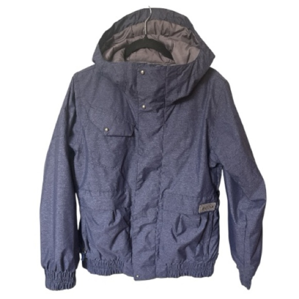 Burton DryRide Da Nang Hooded Midweight Jacket Blue Snowboard Y2K Women’s Large
